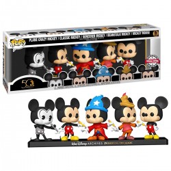 Set 5 figuras POP Disney Archives Mickey Exclusive