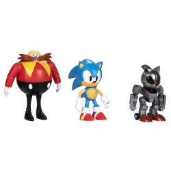 Blister 3 figuras 30Th Anniversary Sonic The Hedgehog 10cm Tamaño: 10cm.