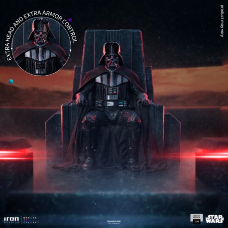 Darth Vader on Throne Iron Studios