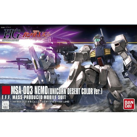 1/144 HGUC MSA-003 NEMO ( Unicorn Desert Color ) - Model Kit