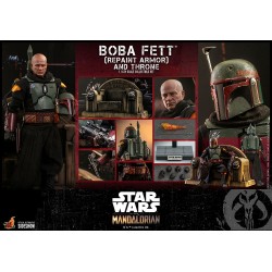 Boba Fett (Repaint Armor) and Throne da Hot Toys