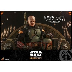 Boba Fett (Repaint Armor) and Throne da Hot Toys