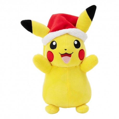 Peluche Winter Pikachu with Christmas Hat