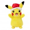 Plush Winter Pikachu with Christmas Hat