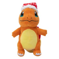 Peluche Winter Charmander with Christmas Hat