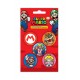 Super Mario Eraser 5-Pack Case
