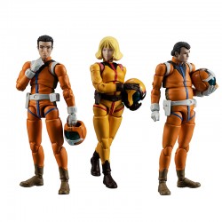 Mobile Suit Gundam G.M.G. Action Figure 3-Pack Earth Federation Force 10 cm